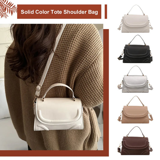 Minimalist Flap Crossbody Satchel Bag with Adjustable Strap Everyday Design