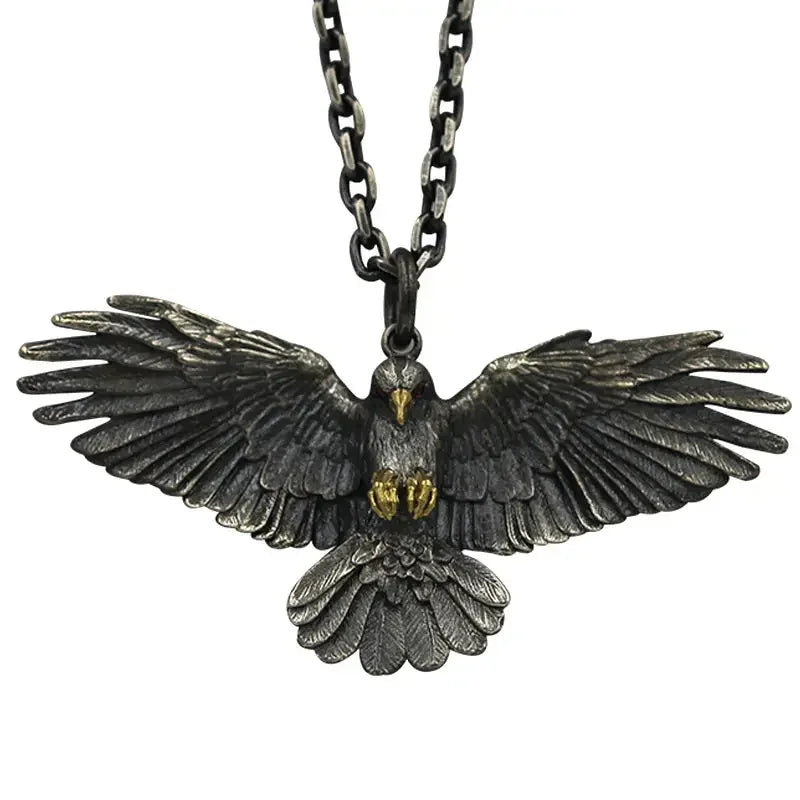Gothic Raven Pendant Necklace for Dark Alternative Fashion