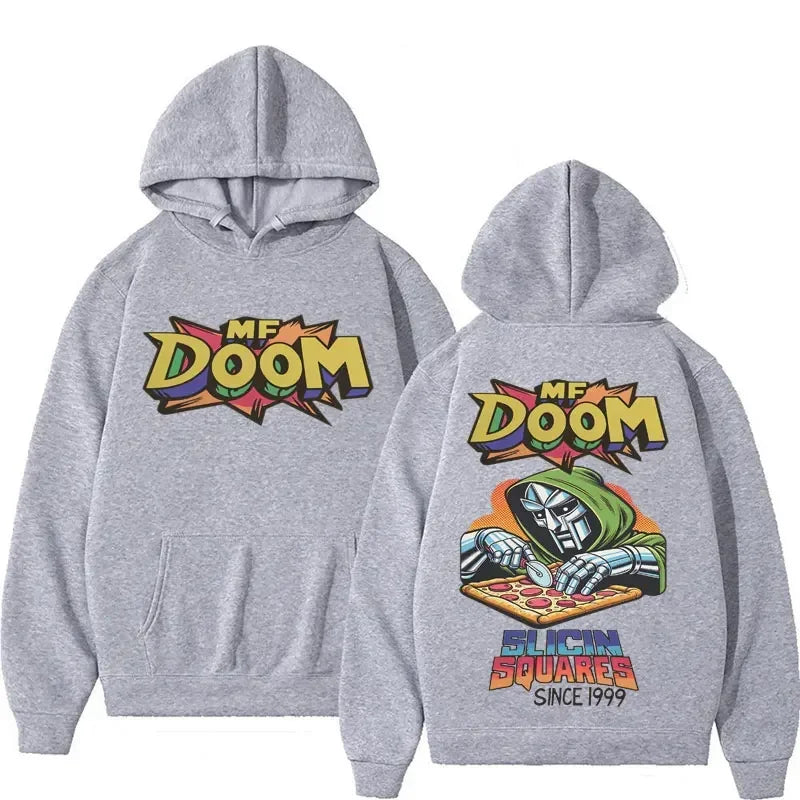 Retro Comic Graphic Hoodie with Relaxed Streetwear Fit and Back Artwork