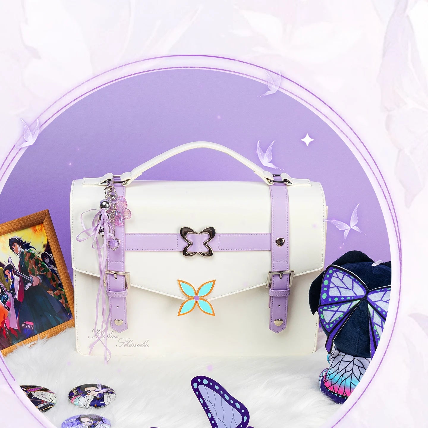 Display Window Crossbody Tote Bag with Detachable Strap Large Capacity Design