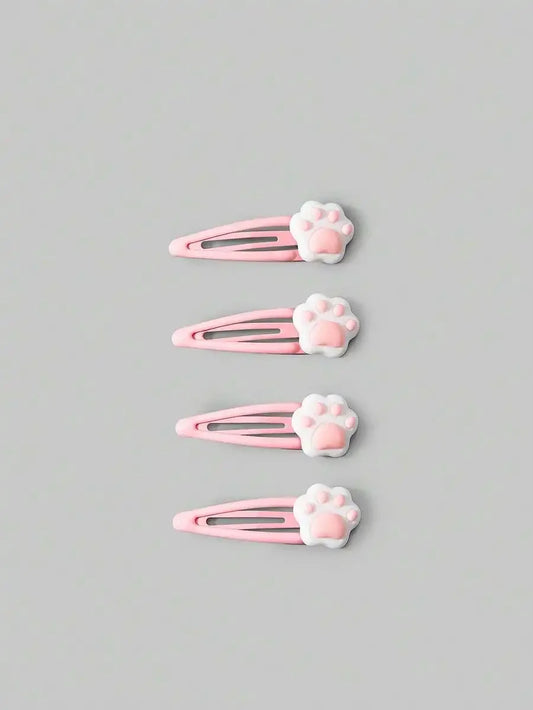 Skull Accent Hair Clip Set Cute Gothic Alternative Fashion Accessories