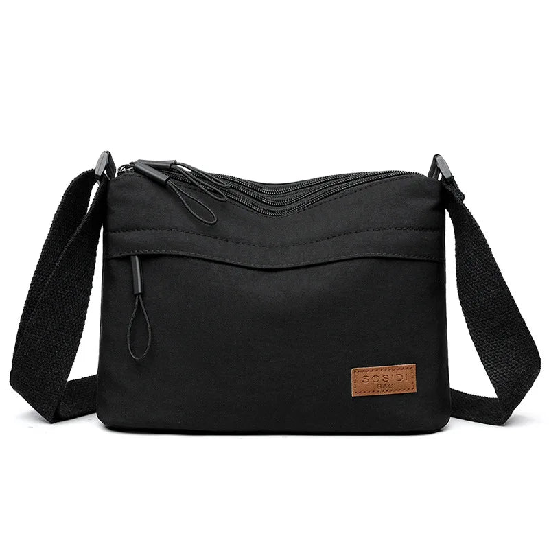 Multi Pocket Shoulder Crossbody Bag with Structured Everyday Storage