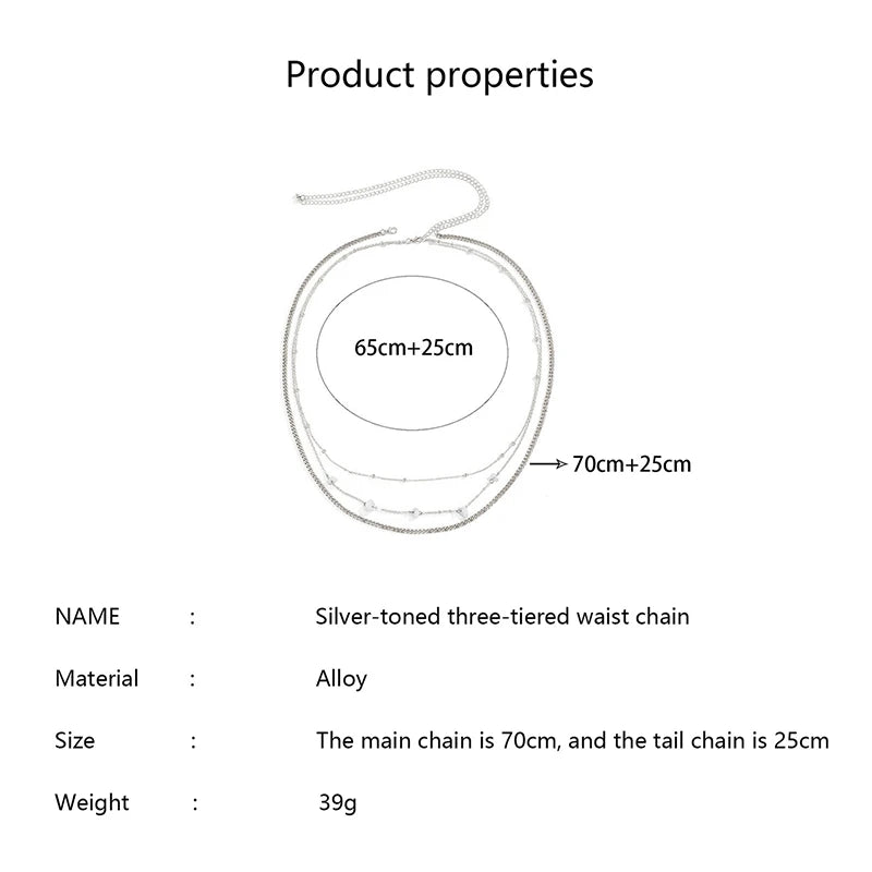 Layered Punk Waist Chain for Y2K Alternative and Festival Fashion Looks