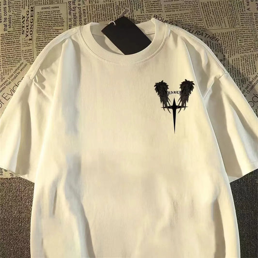 Urban Wing Graphic Streetwear T-Shirt With Casual Oversized Fit Style