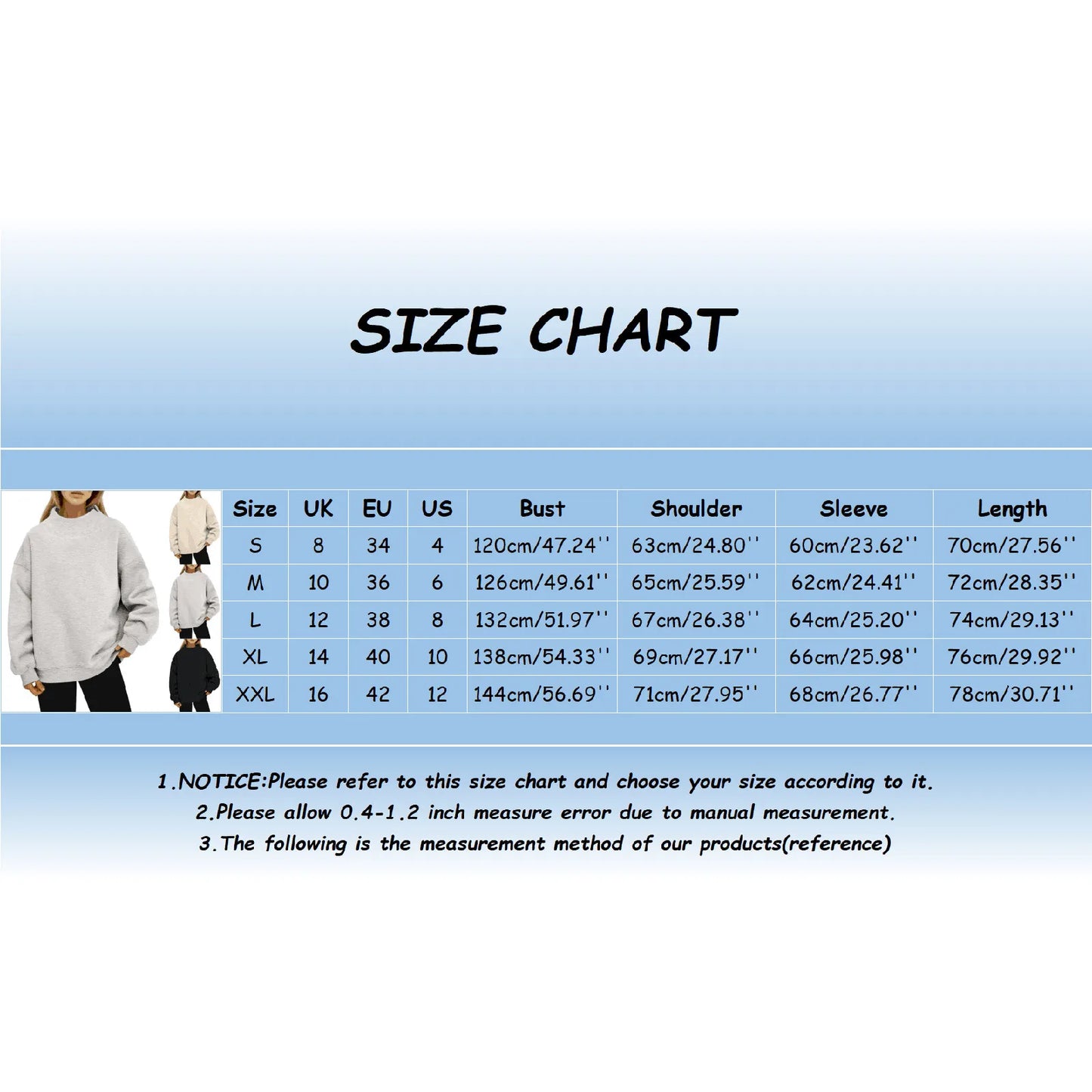 Women's Oversized Fleece Crew Neck Sweatshirt with Relaxed Fit for Everyday Comfort