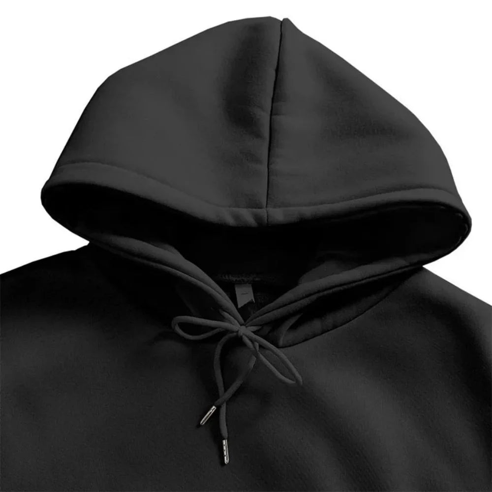Kawaii Anime Inspired Oversized Hoodie with Minimal Expression Graphic