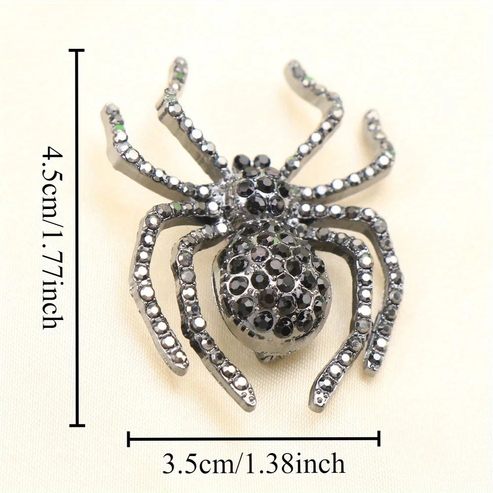 Gothic Spider Statement Brooch for Dark Alternative Styling
