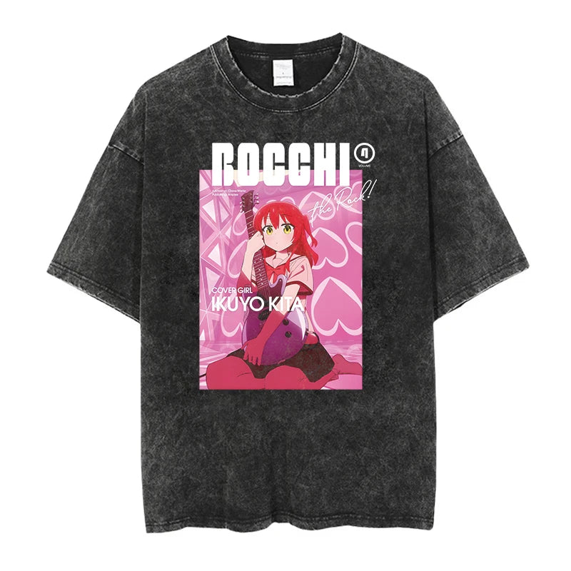 Kawaii Manga Streetwear Tee with Anime Goth Graphic Illustration