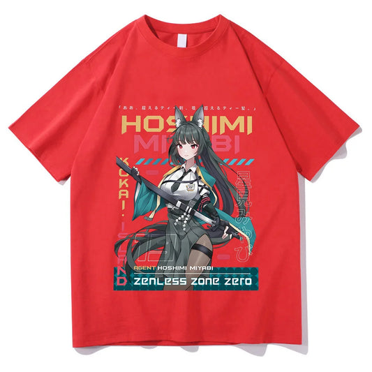 Kawaii Anime-Inspired Graphic Casual Oversized Japanese Streetwear Cotton T-Shirt