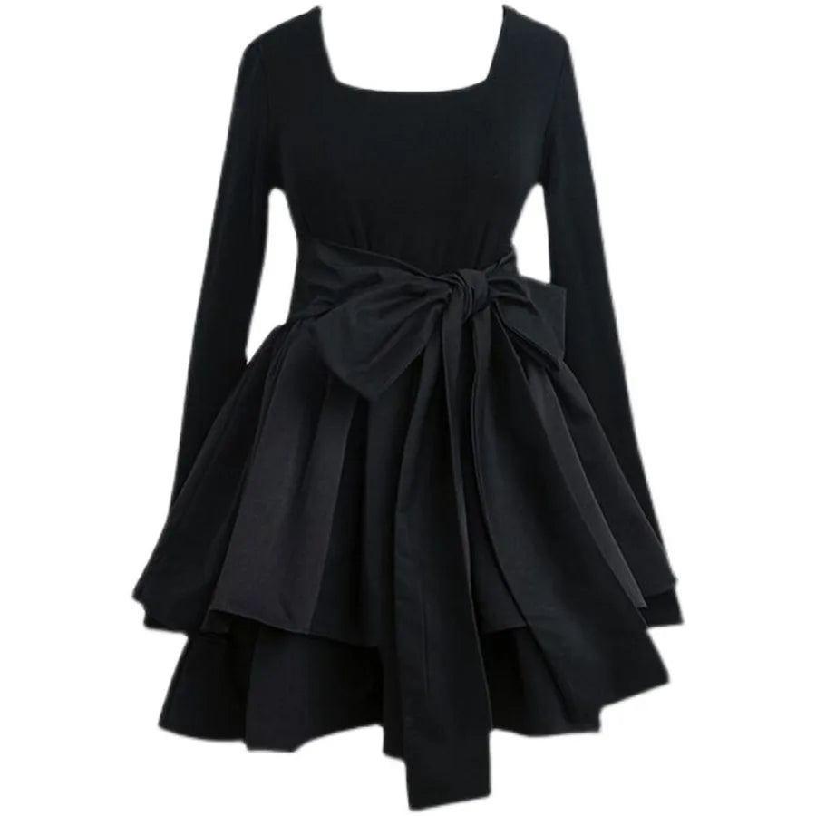 Layered Ruffle Gothic Dress for Kawaii Alternative Fashion