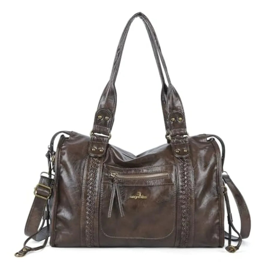 Oversized Vegan Leather Hobo Bag with Slouchy Everyday Shoulder Design