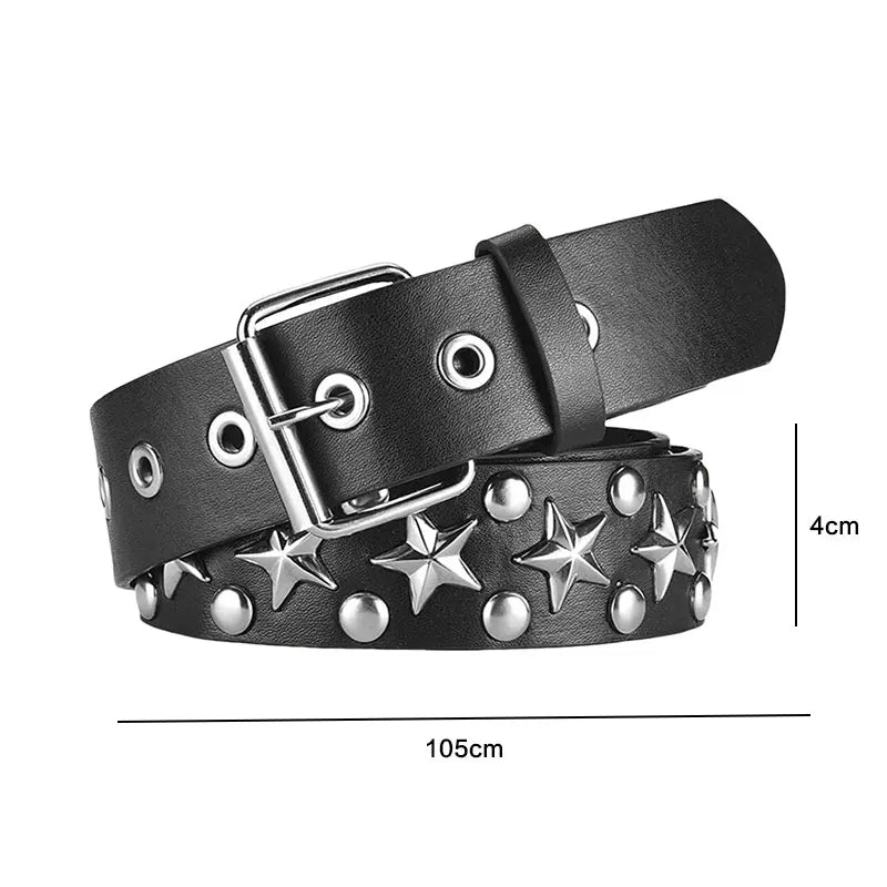 Studded Bullet Detail Belt for Gothic, Punk and Alternative Fashion