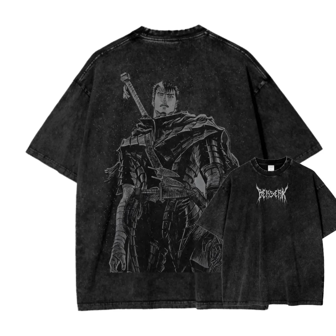 Dark Knight Anime Goth Oversized Vintage Streetwear Tee