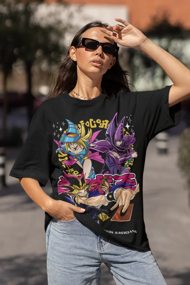 Cosmic Villain Anime Graphic Oversized Streetwear Cotton Casual T-Shirt