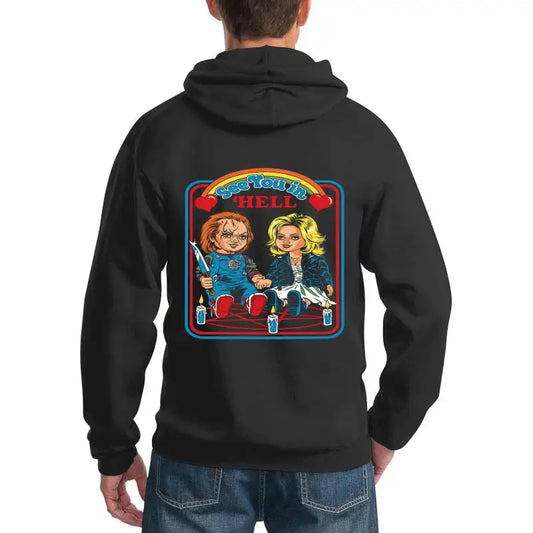 Retro Anime Streetwear Hoodie with Manga-Inspired Graphic Back Print