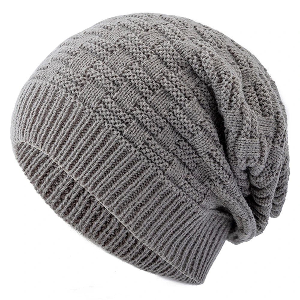 Long Slouchy Acrylic Knit Beanie for Relaxed Streetwear Casual Winter Everyday Fashion Style