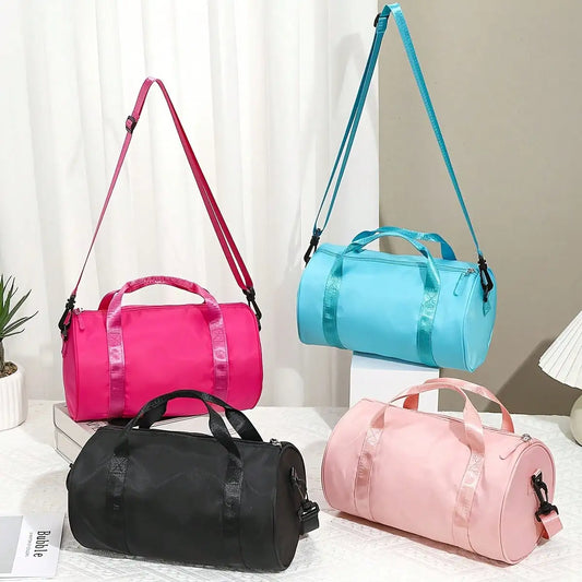 Mini Barrel Duffle Bag with Adjustable Strap Lightweight Travel Carry Design