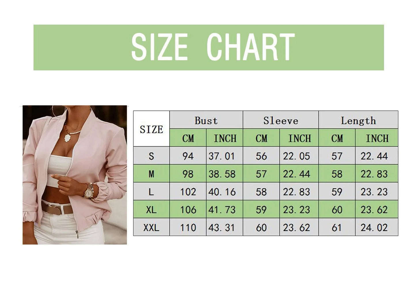 Women's Minimalist Zip-Up Bomber Jacket with Stand Collar Contemporary Casual Streetwear Style
