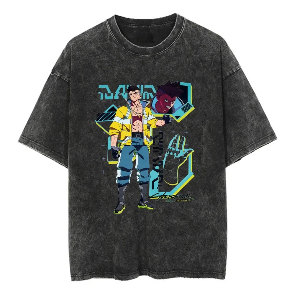 Retro Anime Streetwear Oversized Vintage Graphic Tee