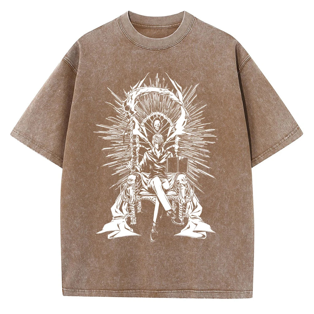 Dark Anime Goth Oversized Vintage Symbolic Streetwear Tee