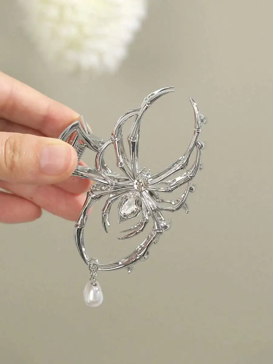 Gothic Spider Hair Claw Clip Y2K Statement Alternative Hairstyle Accessory