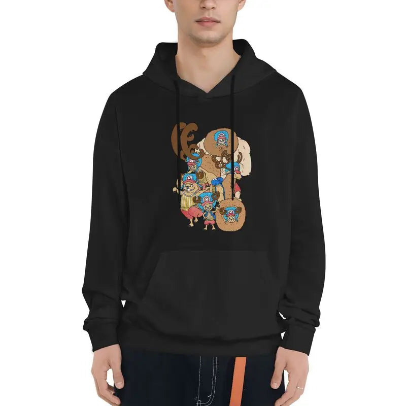 Retro Anime Streetwear Hoodie with Vintage Manga Graphic Artwork