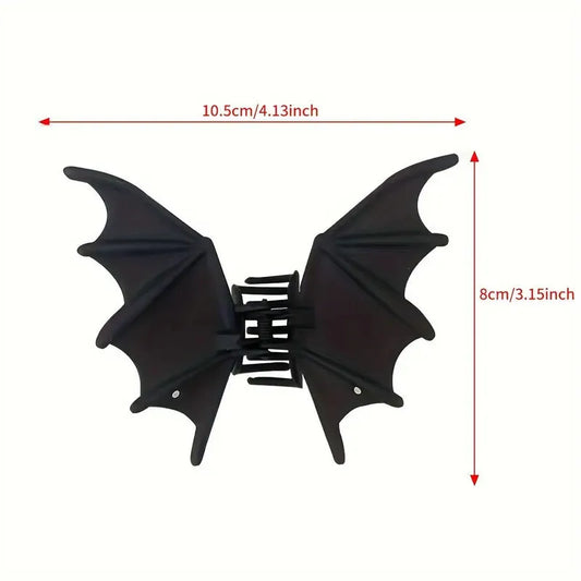 Gothic Bat Wing Hair Claw Clip Alternative Statement Hairstyle Accessory