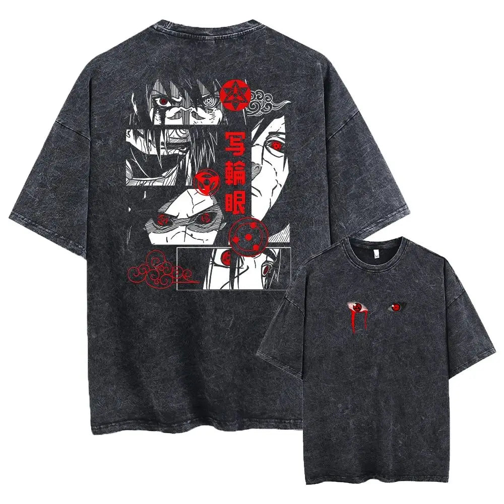 Anime Goth Collage Oversized Vintage Streetwear Graphic Tee