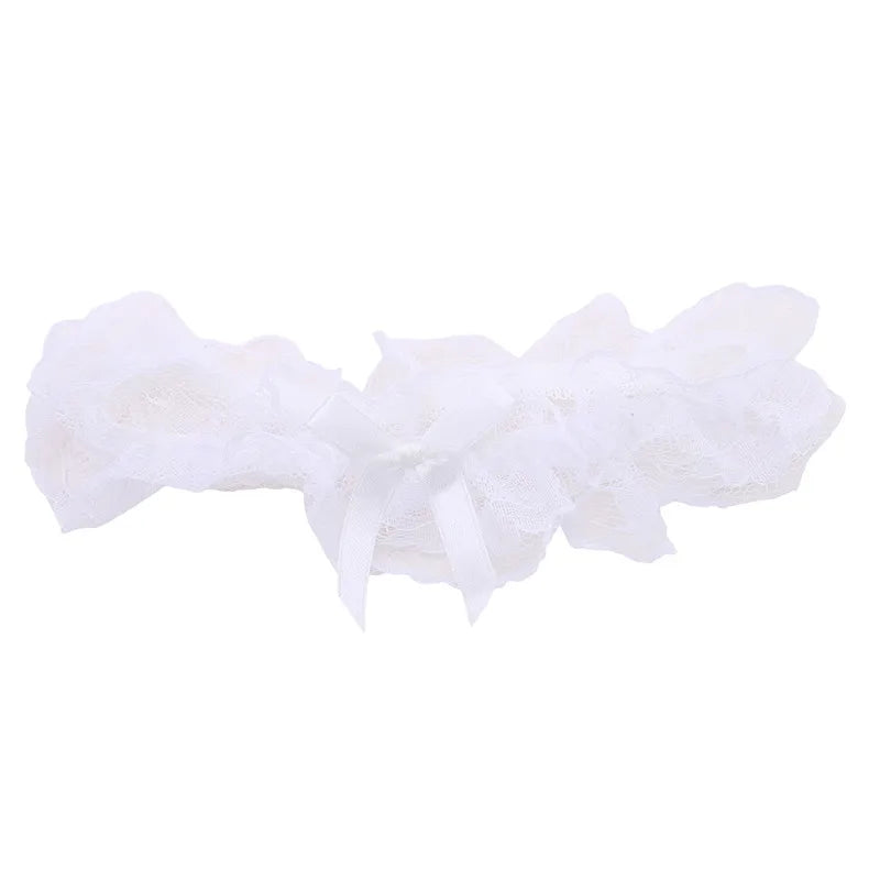 Lace Bow Thigh Garter Romantic Gothic Alternative Fashion Accessory