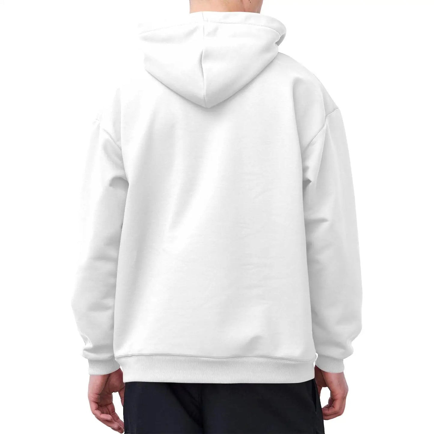 Anime Kawaii Sketch Hoodie with Minimal Cartoon Streetwear Design