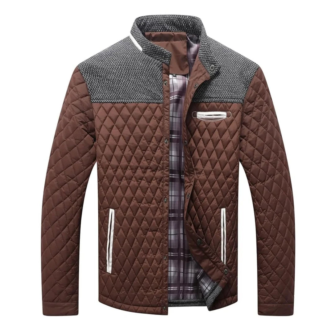 Quilted Lightweight Winter Bomber Jacket with Modern Casual Everyday Styling