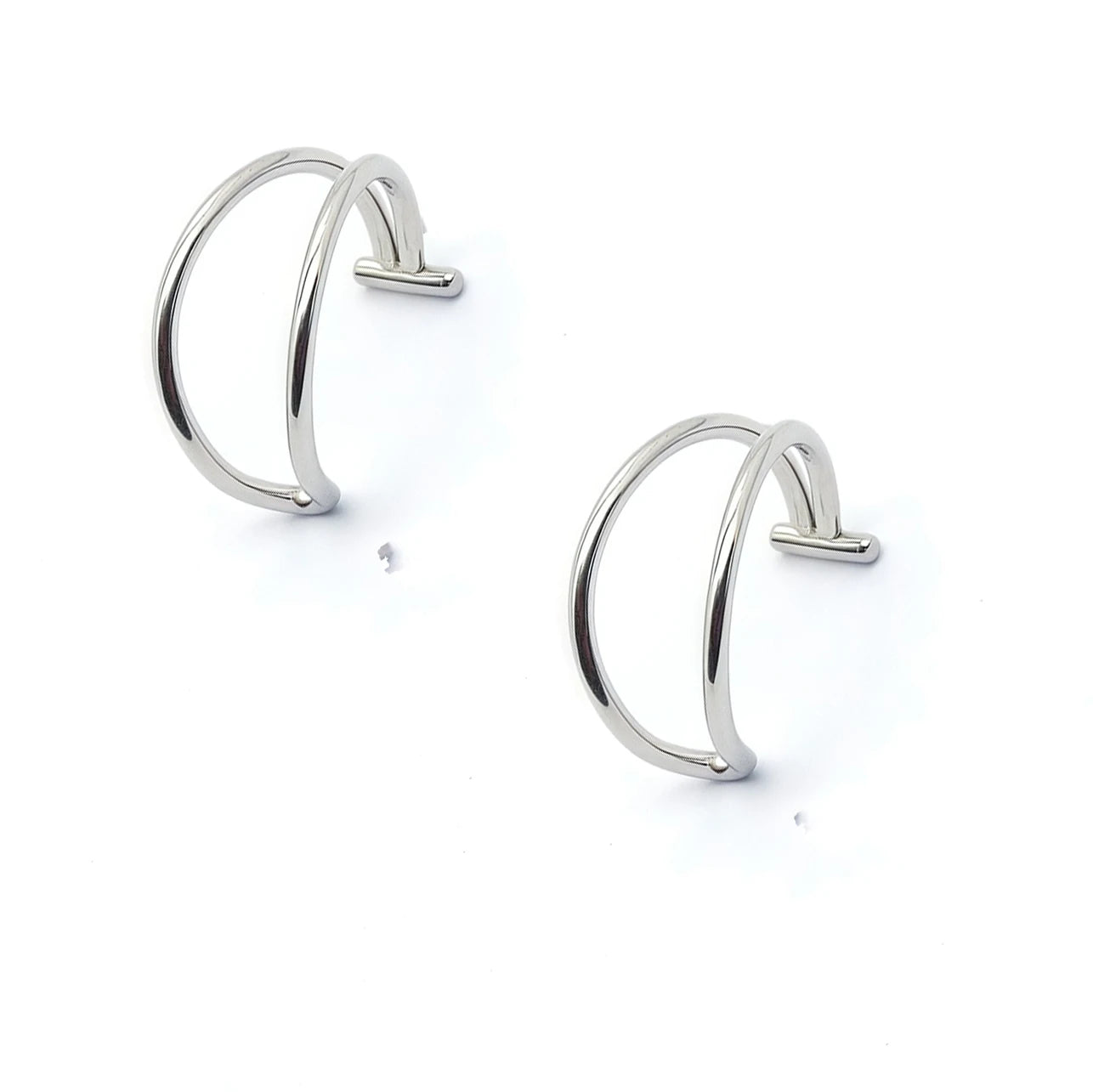 Punk Clip On Lip and Nose Ring Set for Alternative Styling