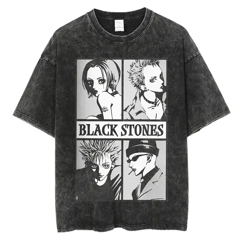 Minimalist Manga Aesthetic Oversized Anime Goth Streetwear Graphic Tee