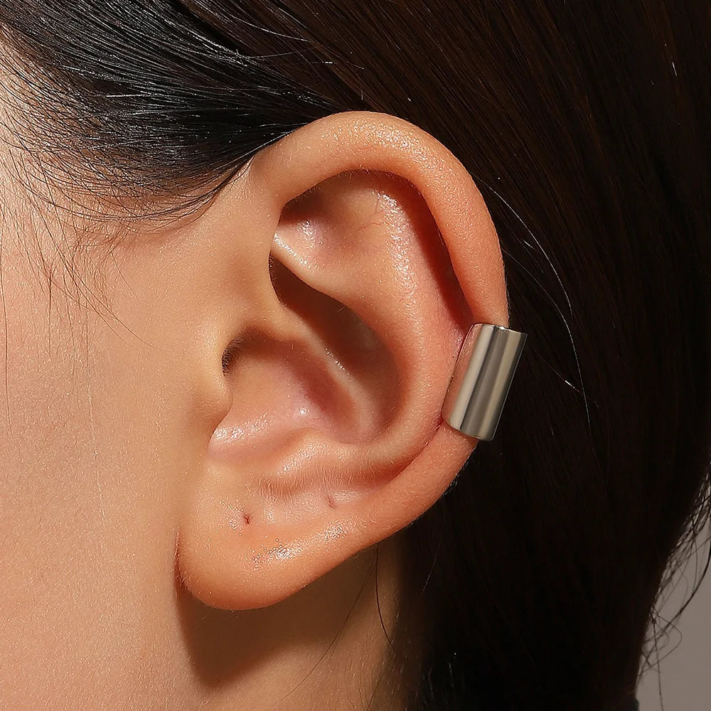 Irregular Geometric Ear Cuff for Punk Alternative Fashion Styling