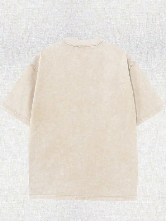 Minimal Sketch Anime Oversized Cotton Casual Streetwear Graphic T-Shirt