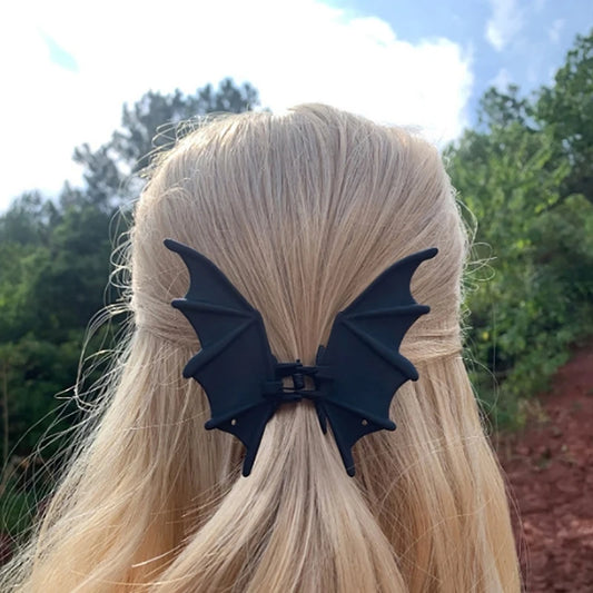 Bat Wing Hair Claw Clip Gothic Alternative Statement Hairstyle Accessory