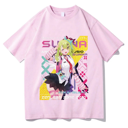 Kawaii Anime-Inspired Oversized Graphic Japanese Streetwear Casual Cotton T-Shirt