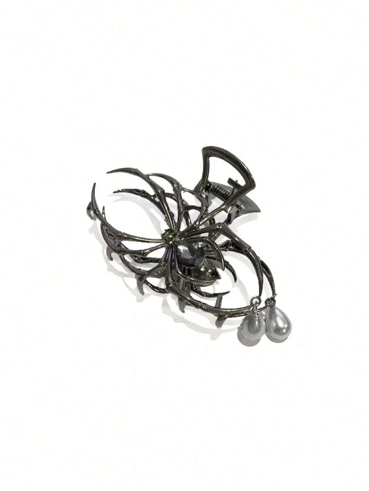 Gothic Spider Hair Claw Clip Y2K Statement Alternative Hairstyle Accessory