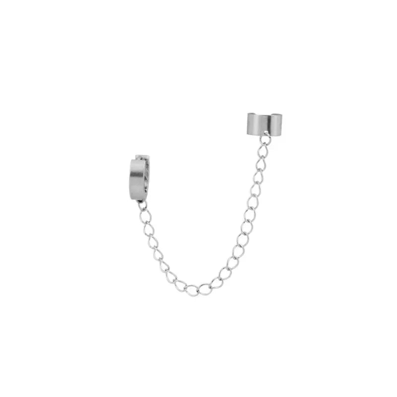 Chain Dangle Ear Cuff for Gothic Punk Alternative Fashion Styling