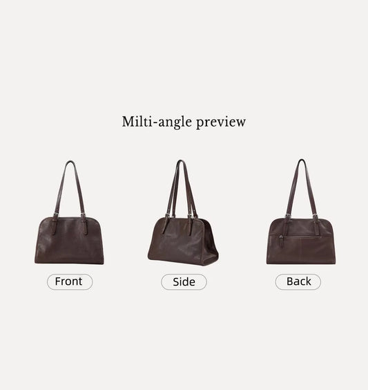 Vintage Inspired Large Capacity Tote Bag with Multi Carry Design