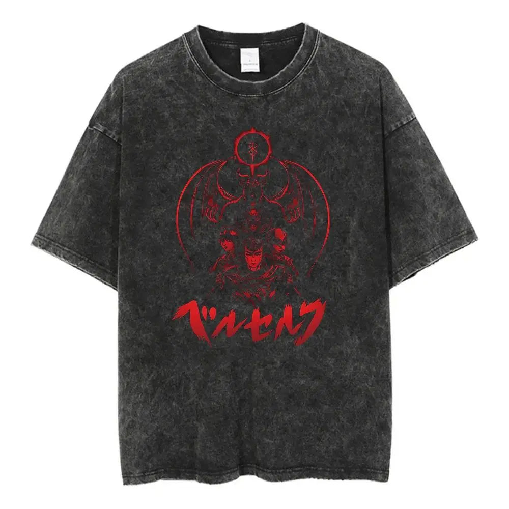 Dark Anime Goth Symbolic Oversized Streetwear Fashion Tee