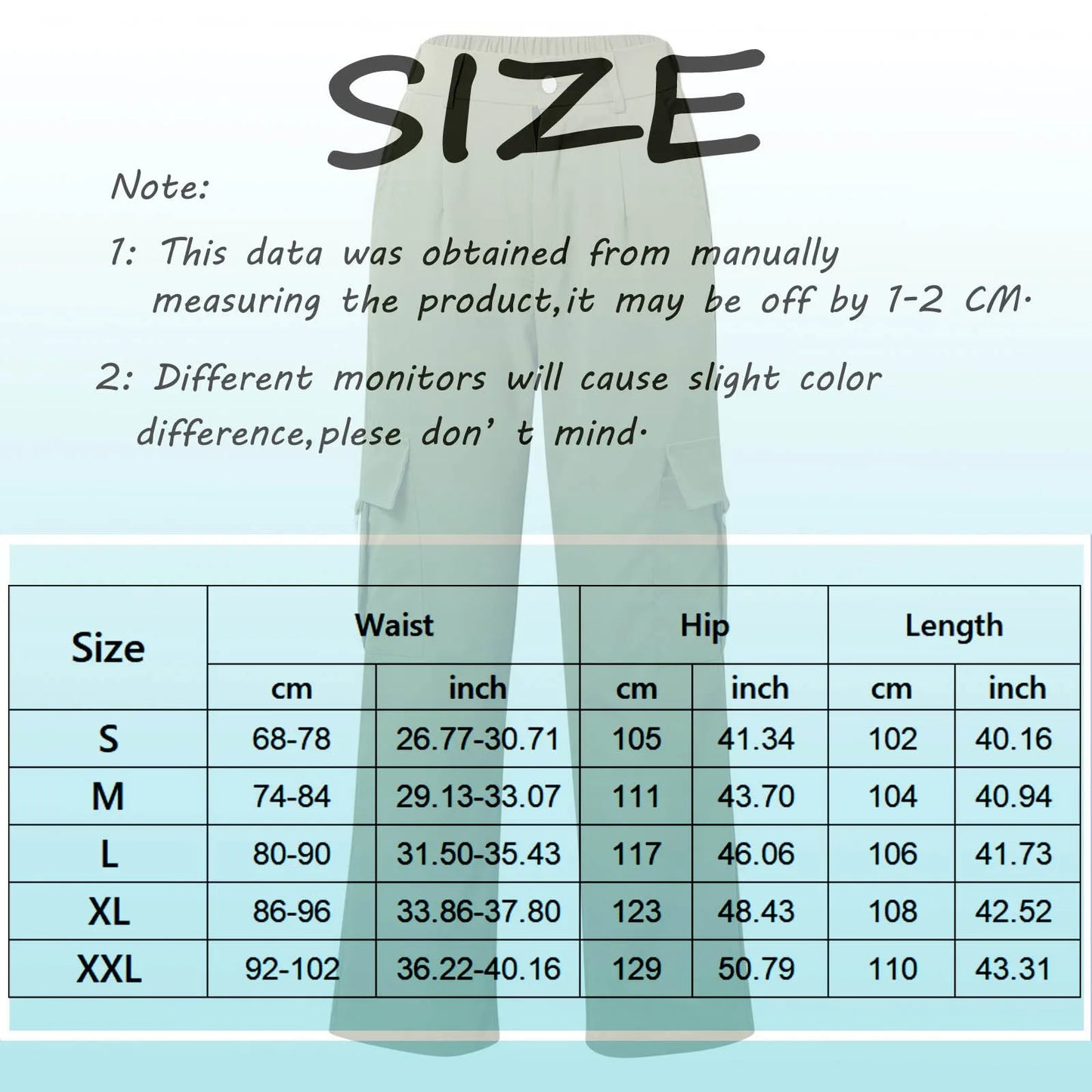 Women's High Waist Wide Leg Utility Trousers with Pocket Casual Streetwear Style