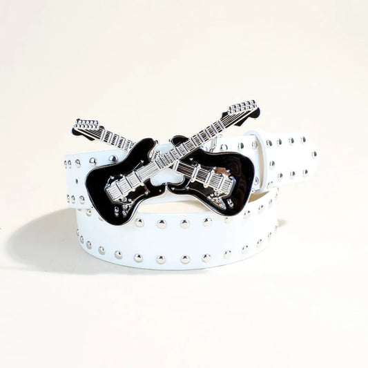 Guitar Accent Waist Belt for Gothic Punk Y2K Alternative Fashion