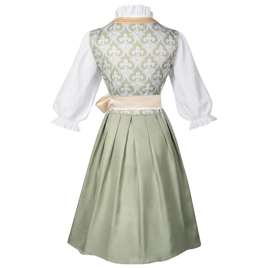 Vintage Floral Cottage Style Midi Dress with Soft Alternative Fashion Aesthetic