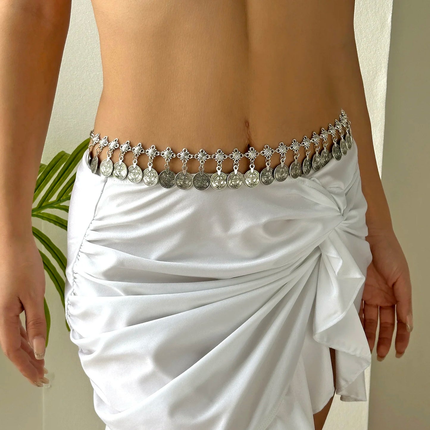 Bohemian Coin Tassel Waist Chain for Festival and Free Spirited Styling