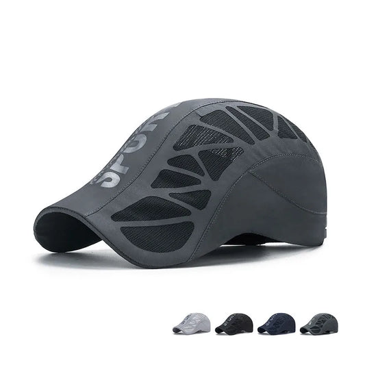 Quick Dry Mesh Baseball Cap Breathable Curved Brim Casual Sports Outdoor Hat