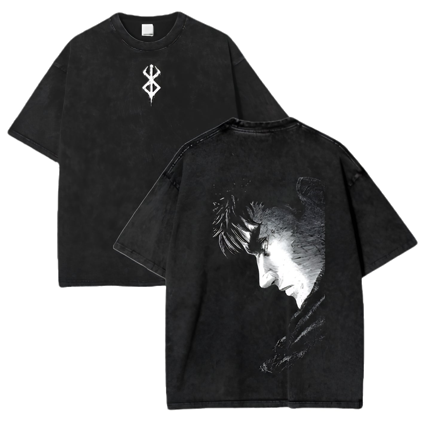 Anime Goth Distressed Streetwear Graphic Oversized Cotton Tee