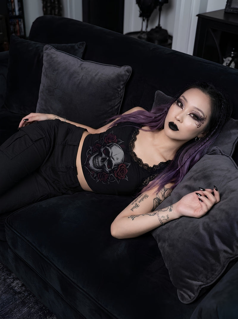 goth crop top