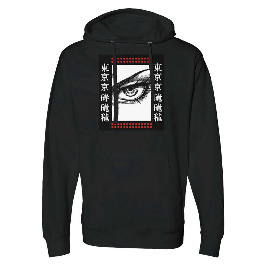 Tokyo Samurai Eye Hoodie — Streetwear with Focus