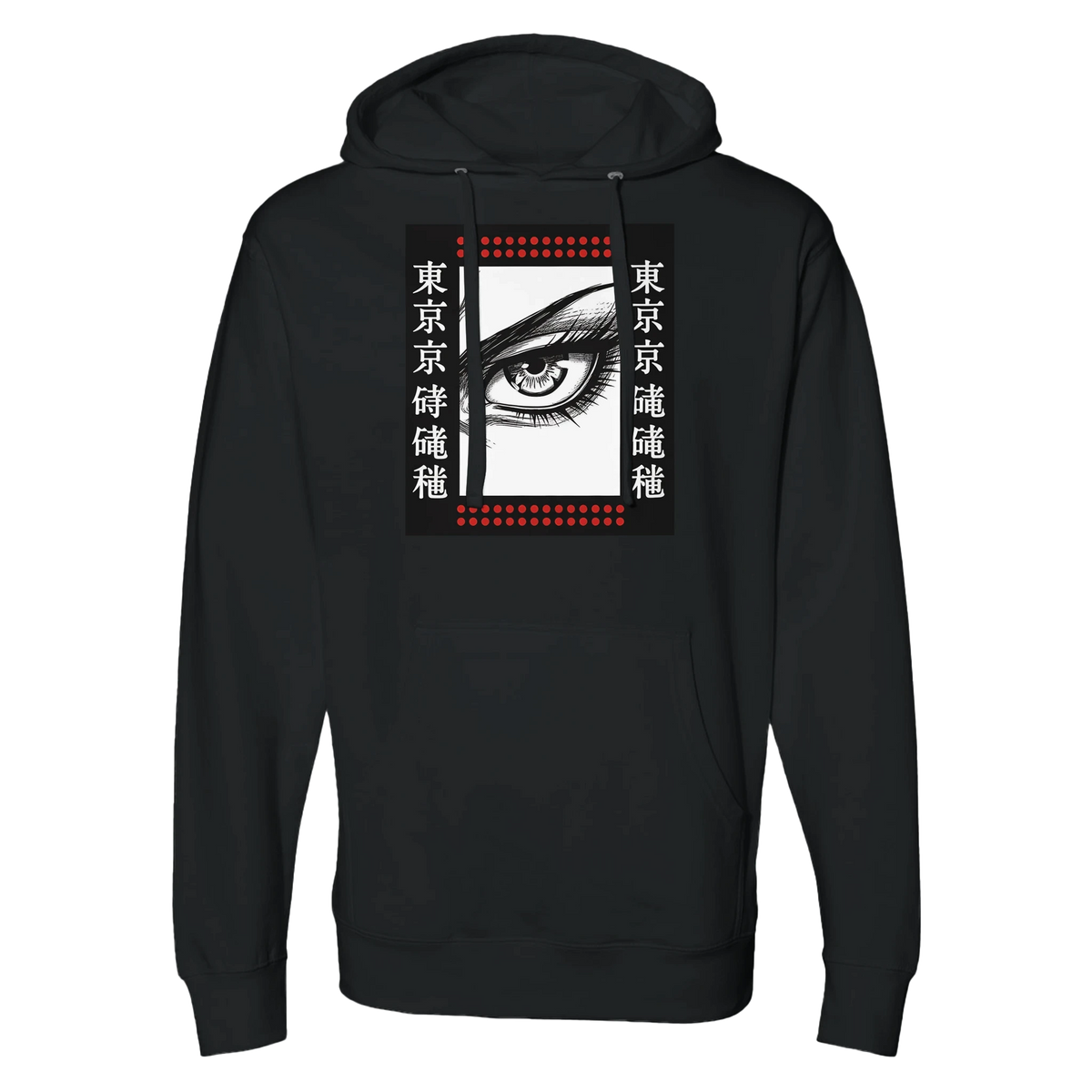 Tokyo Samurai Eye Hoodie — Streetwear with Focus